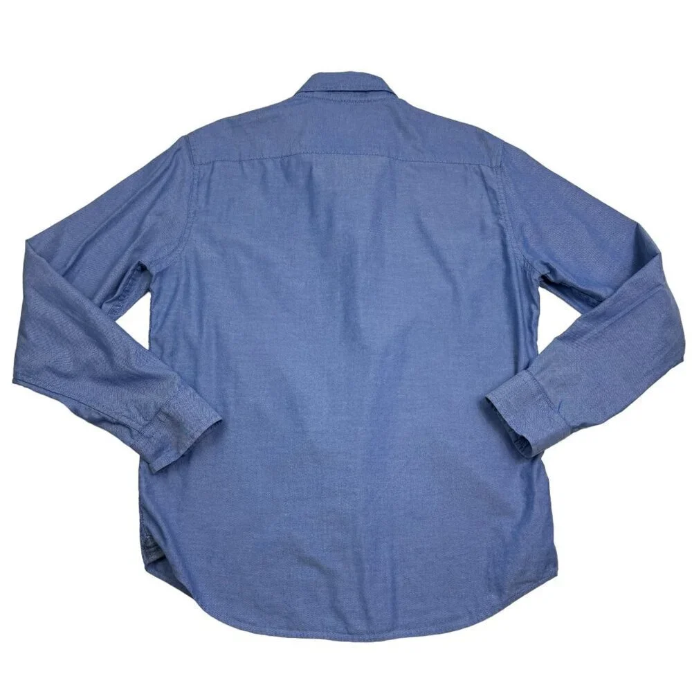 Banana Republic Untucked Fit Oxford Long Sleeve Button-Down Shirt Men's Size M